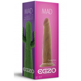 Телесный фаллоимитатор без мошонки Mad Cactus - 18,5 см.