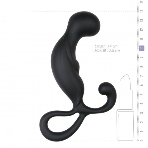 Черный стимулятор простаты Prostate Massager - 14 см.